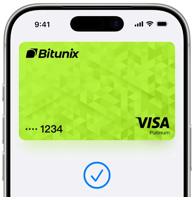 Bitunix Card in Apple Wallet su iPhone