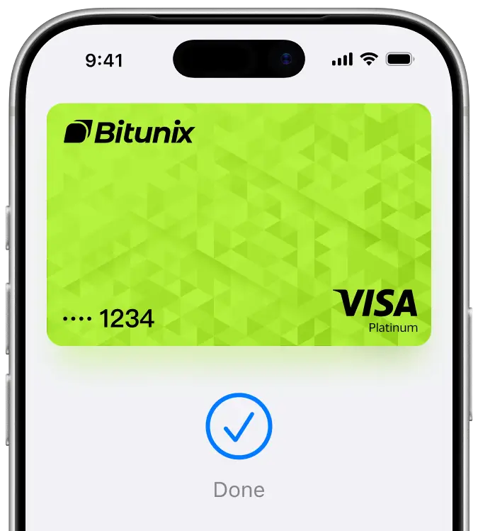 Paga con la Bitunix Card in negozio